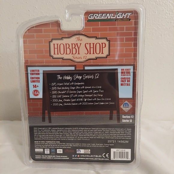 Greenlight Hobby Shop 12 - 2001 Jeep Cherokee Sport MOPAR Off-Road 97120-E - Picture 4 of 8